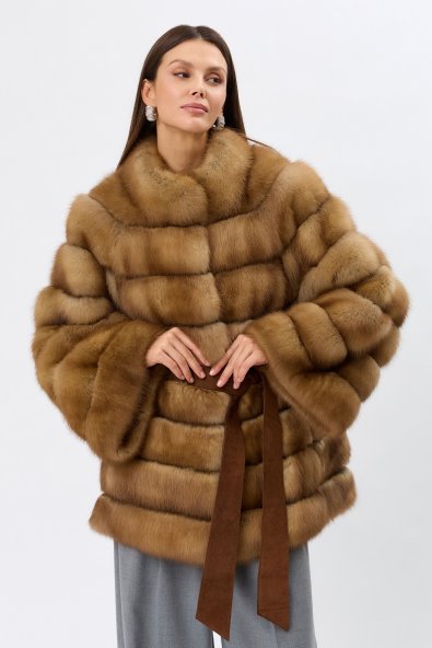 Шуба из куницы oversize KU24