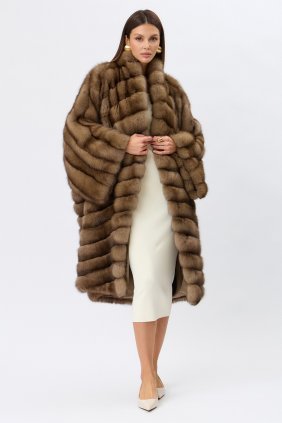 Роскошное шуба из соболя oversize SB23